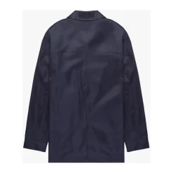 Abrigo Trench Azul Hombre
