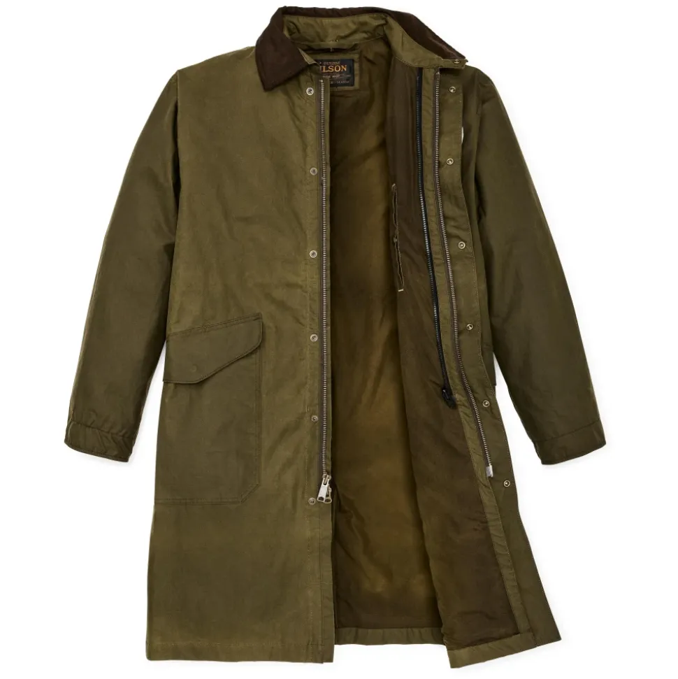 Abrigo Trench de Tela Resistente