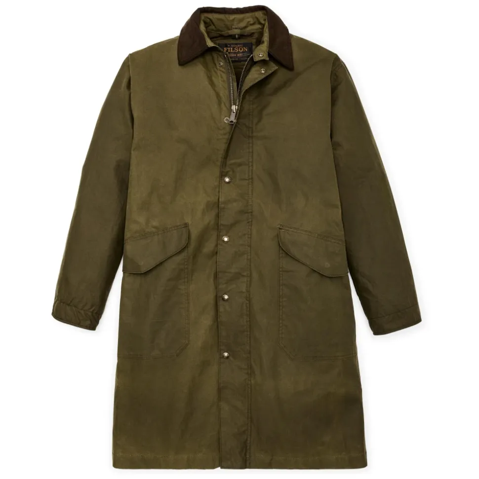 Abrigo Trench de Tela Resistente