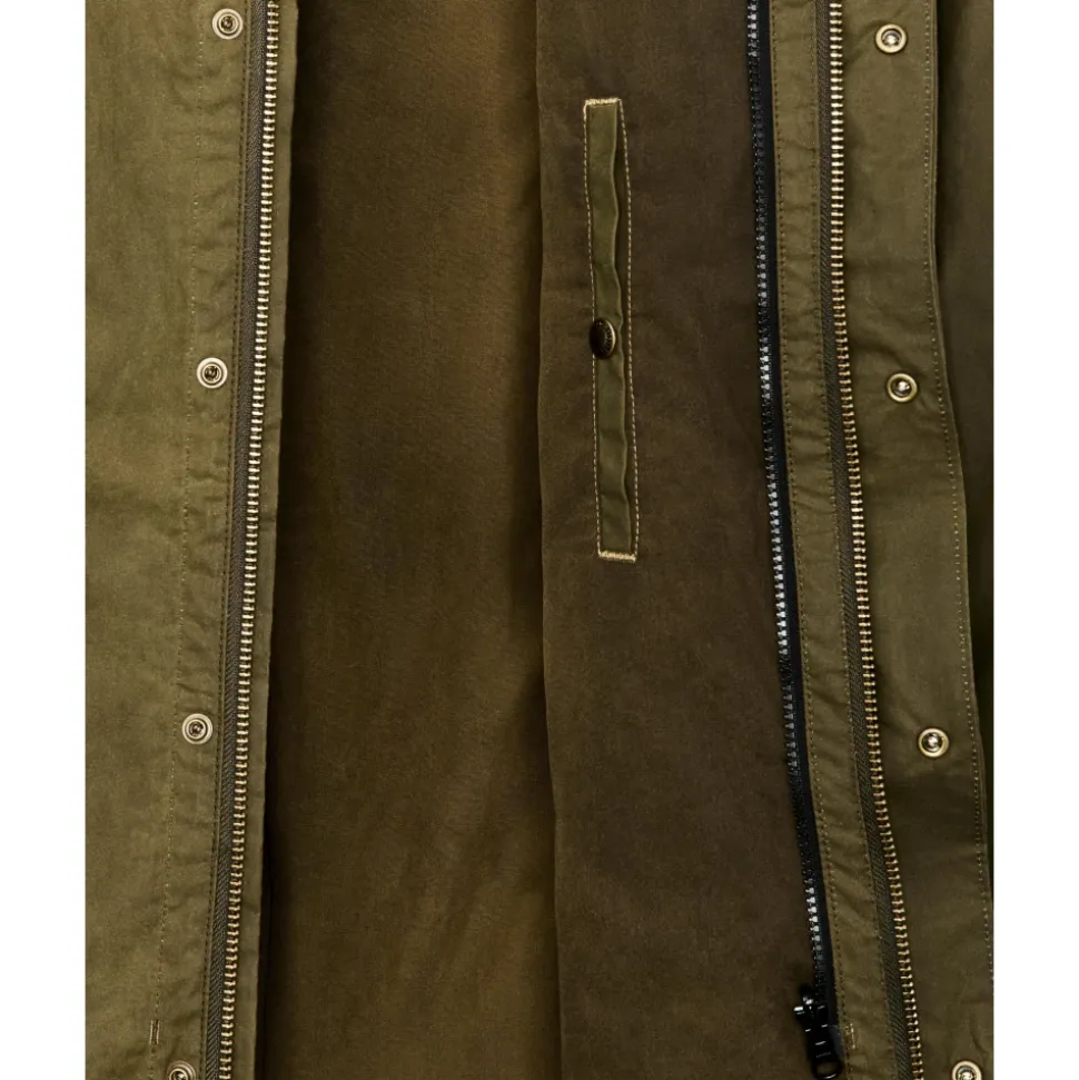 Abrigo Trench de Tela Resistente