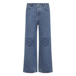 Anagram Baggy Mid Blue Jeans de Algodón