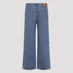 Anagram Baggy Mid Blue Jeans de Algodón