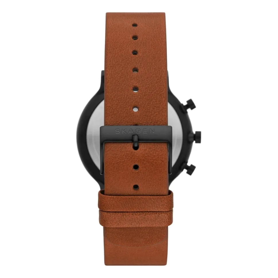 Ancher Cronógrafo Reloj de Cuero