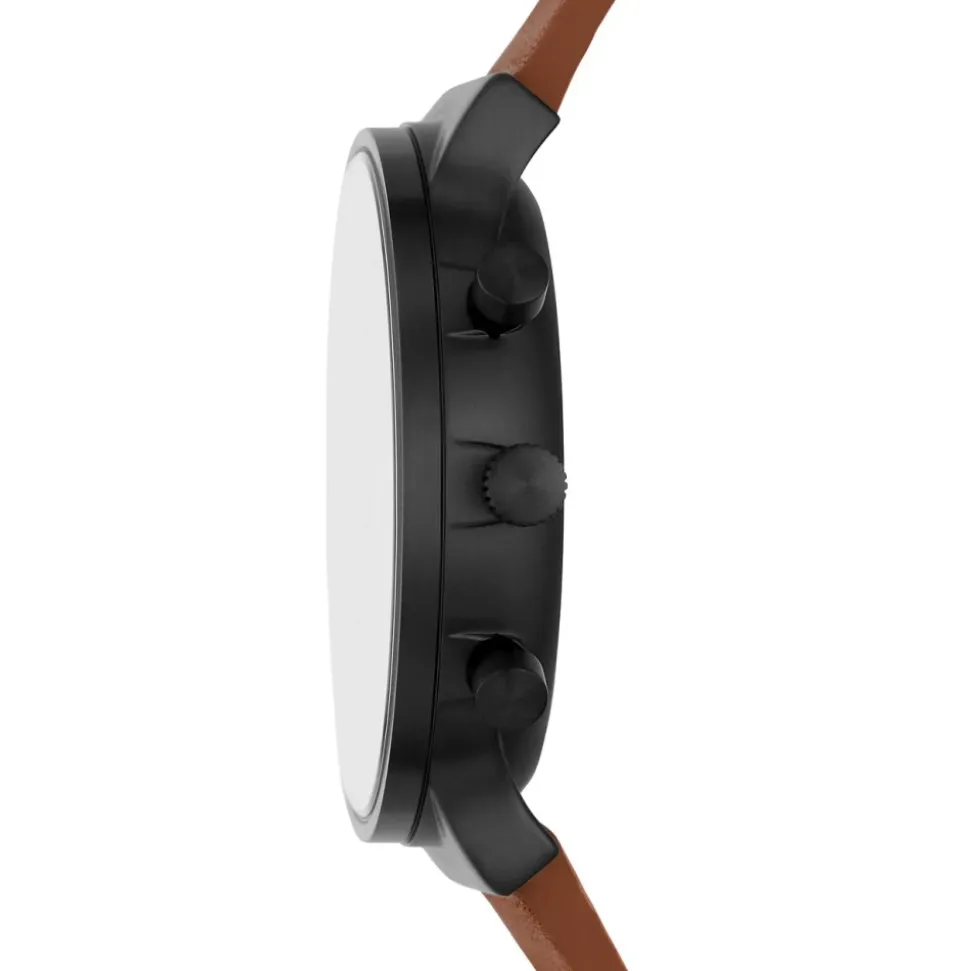 Ancher Cronógrafo Reloj de Cuero