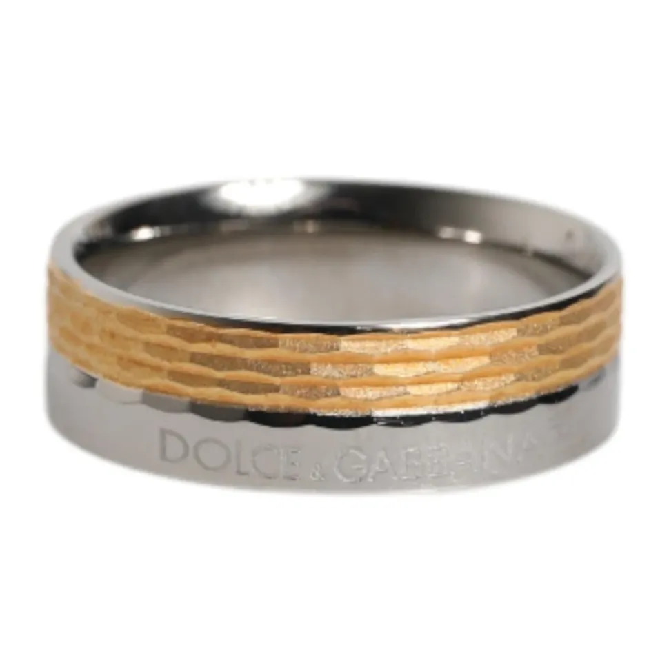 Anillo Bicolor Texturizado