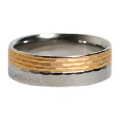 Anillo Bicolor Texturizado