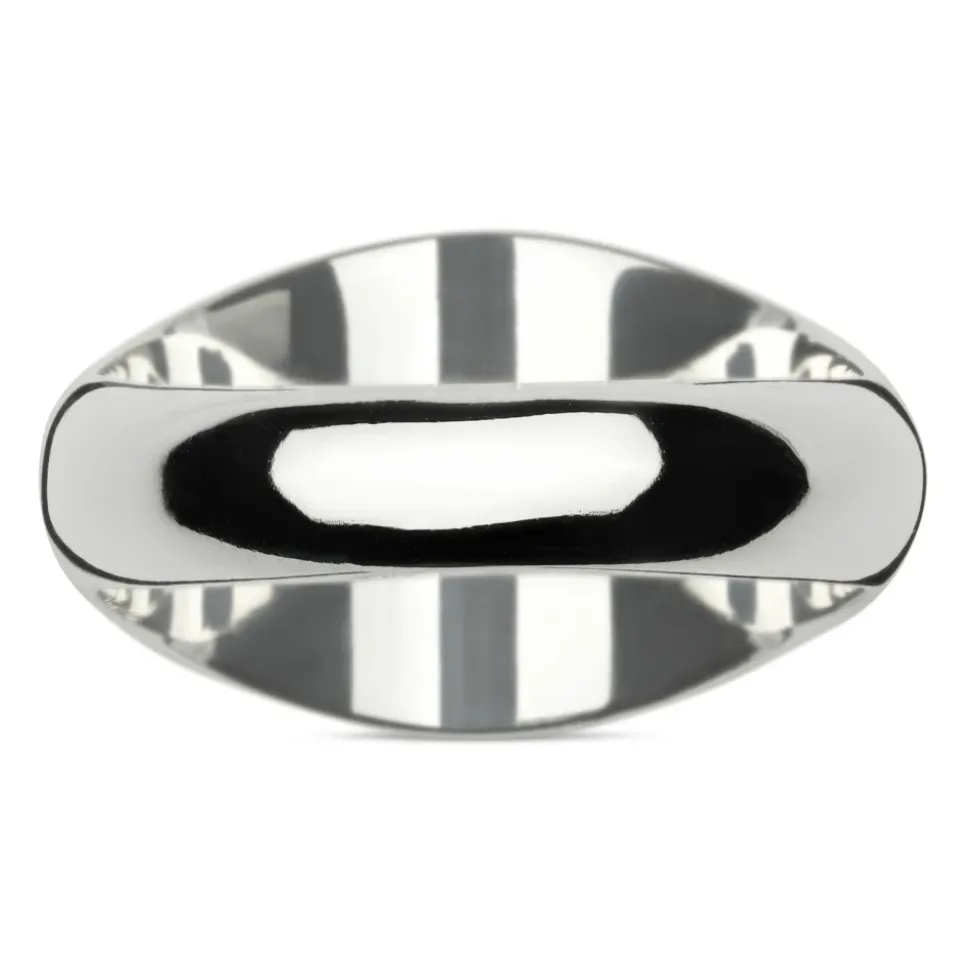 Anillo Chevalier con placa ovalada Gucci
