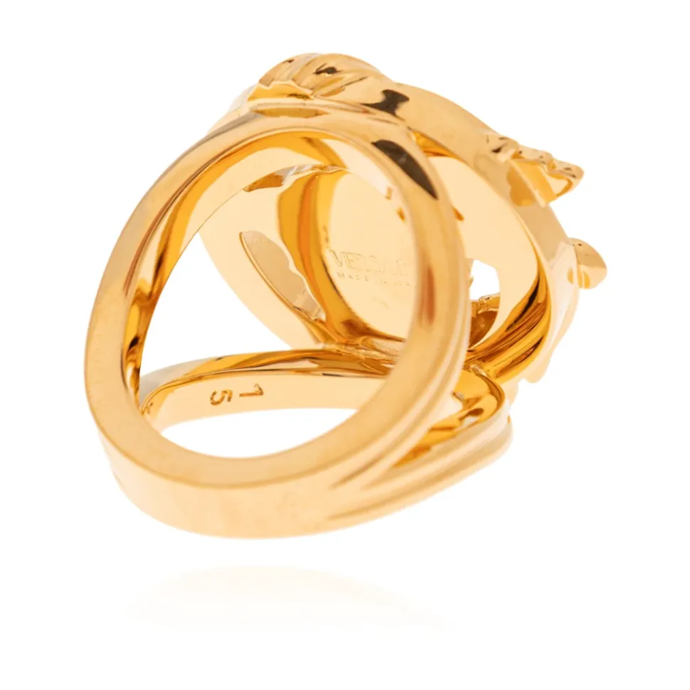 Anillo con motivo de cabeza de Medusa