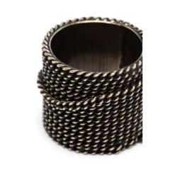 Anillo de Banda Ancha con Cadena Trenzada