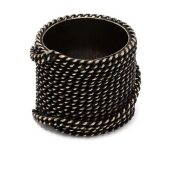 Anillo de Banda Ancha con Cadena Trenzada
