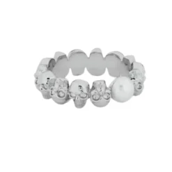Anillo de Calavera y Perla