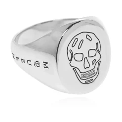 Anillo de sello con logo grabado
