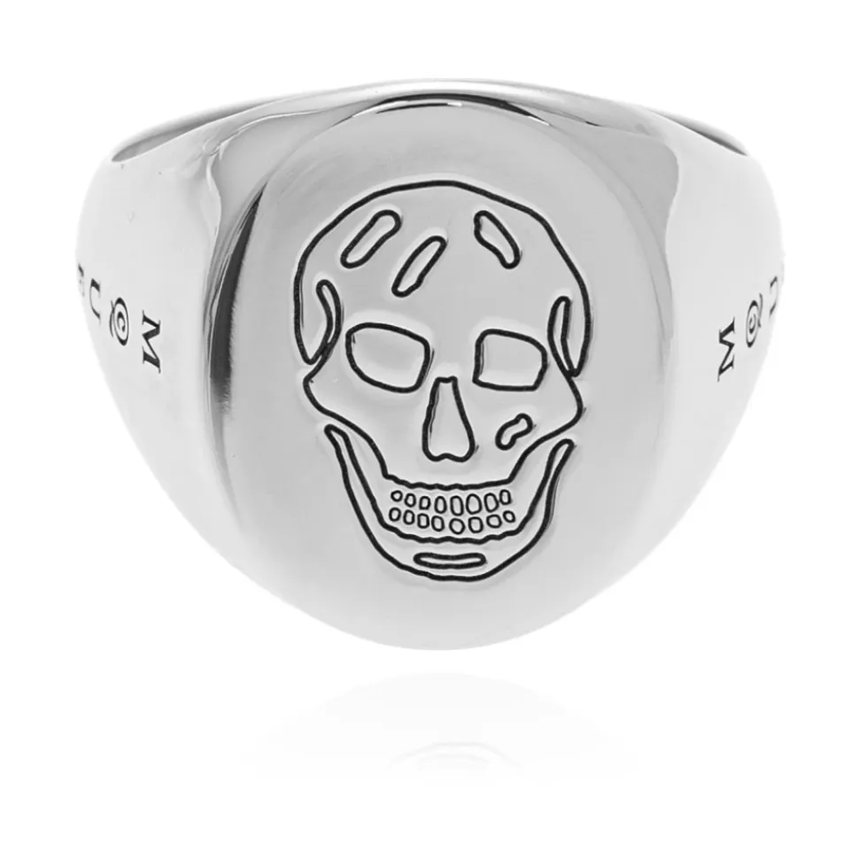 Anillo de sello con logo grabado