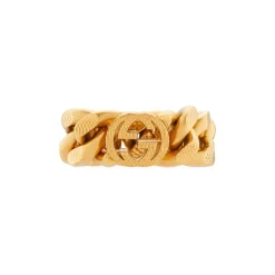 Anillo Interlocking G Gourmette Chain