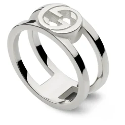 Anillo Interlocking Interlocking G en plata de ley_grande 9mm