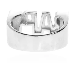 Anillo Plateado con Logotipo