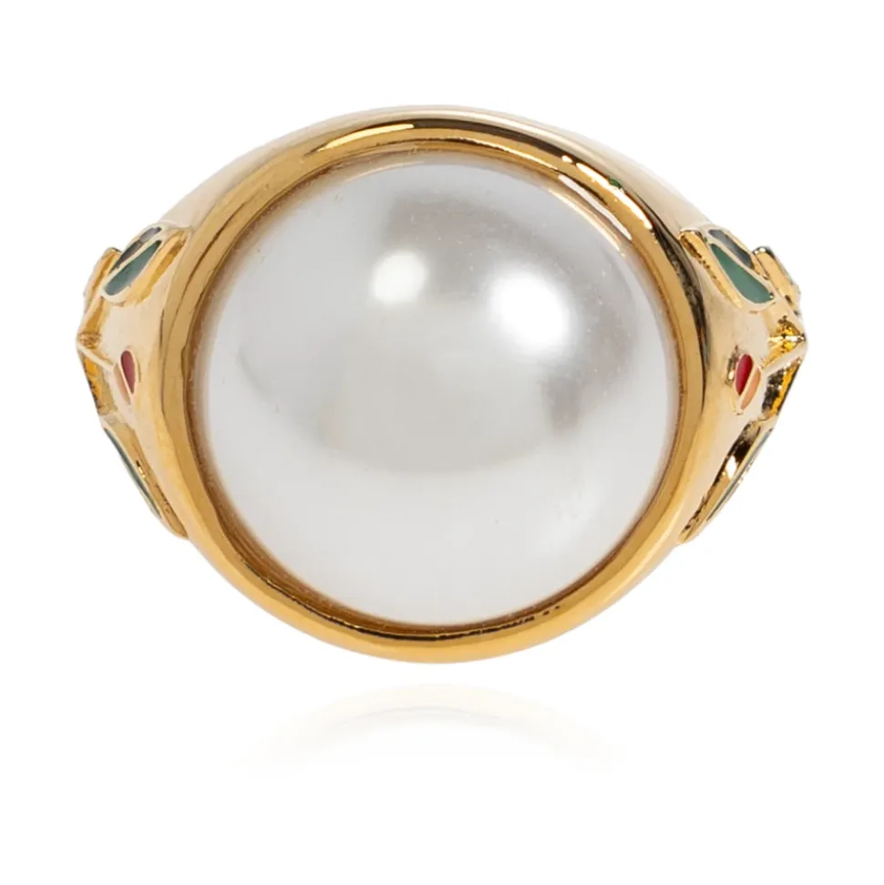 Anillo sello de perla