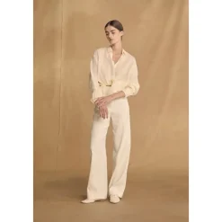 Asa, pantalon marfil-