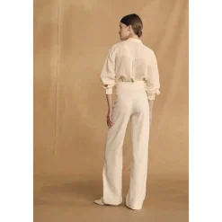 Asa, pantalon marfil-