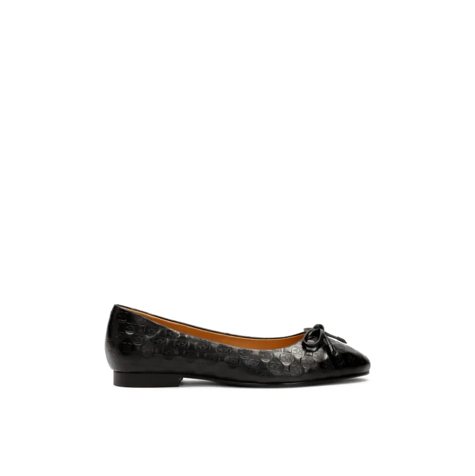 Bailarinas negras con monograma en relieve