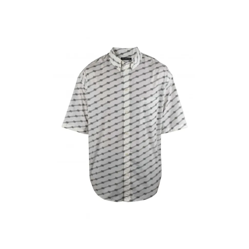 BB Monogram Oversize Short Sleeve Shirt