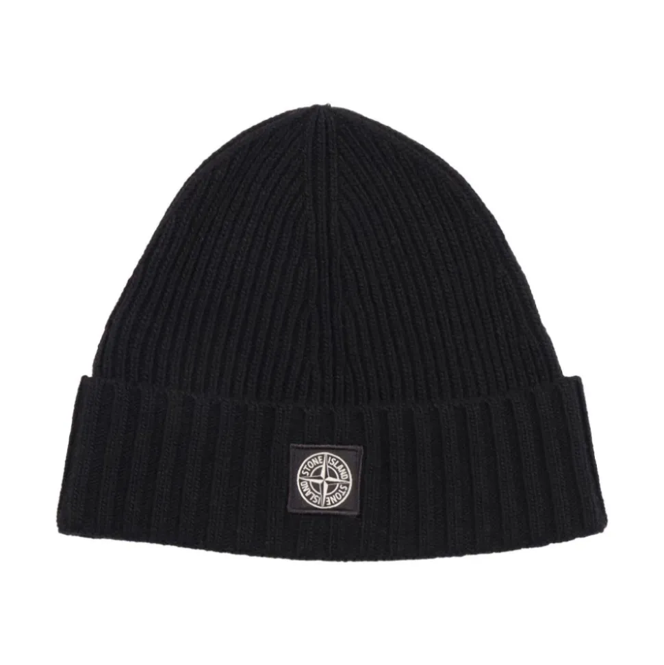 Beanie con parche del logo Compass