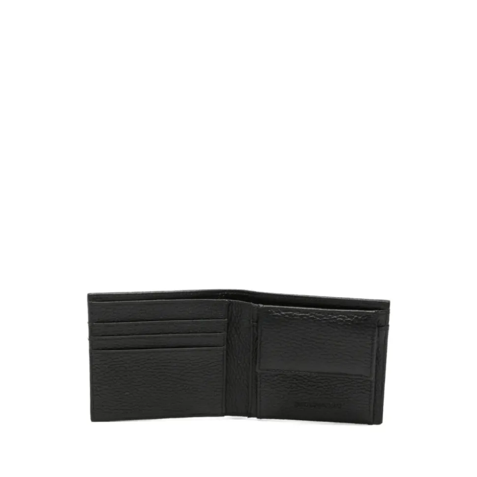 Billetera Bifold de Cuero Texturizado
