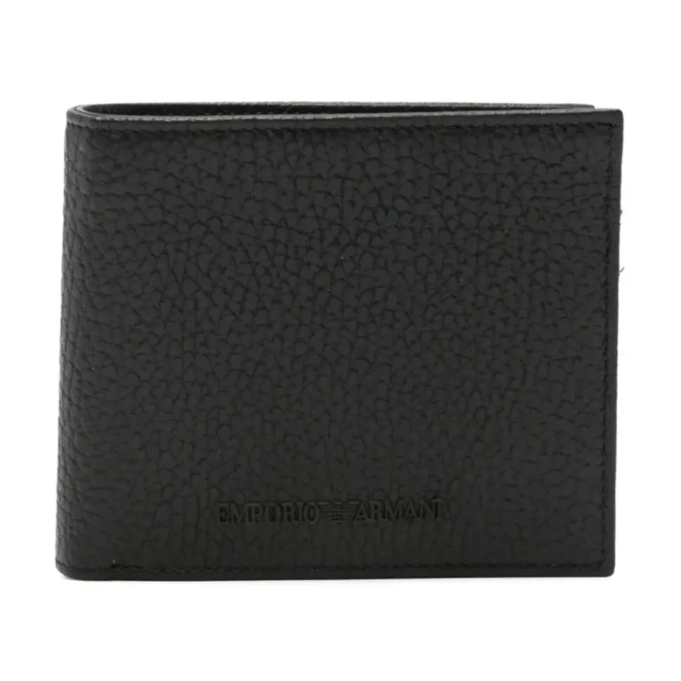 Billetera Bifold de Cuero Texturizado