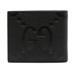 Billetera de Cuero Granulado con Logo en Relieve