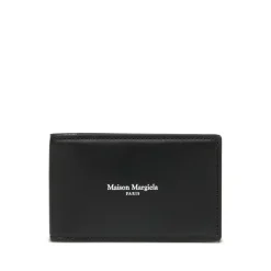 Billetera Negra con Logo Delantero