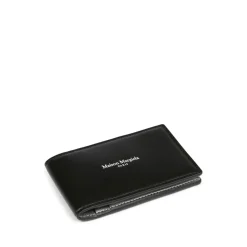 Billetera Negra con Logo Delantero