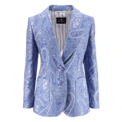 Blazer con estampado Paisley