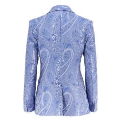 Blazer con estampado Paisley
