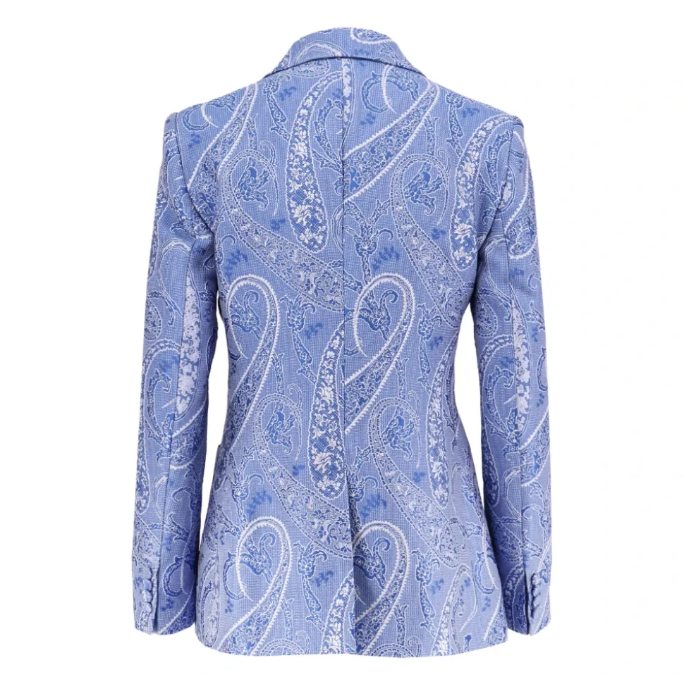 Blazer con estampado Paisley