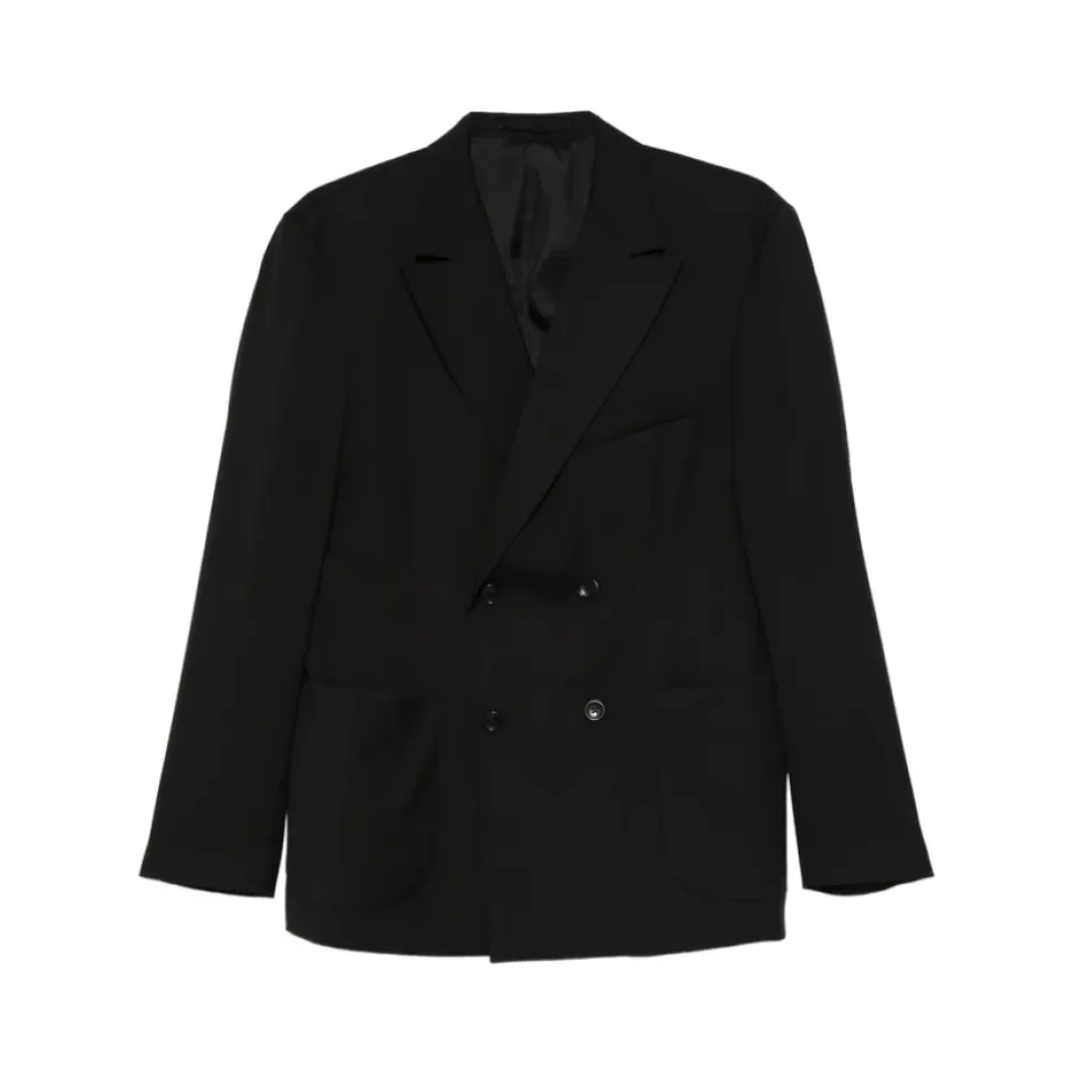 Blazer de Doble Botonadura con Bolsillos