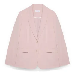 Blazer Entallado en Tejido Elástico