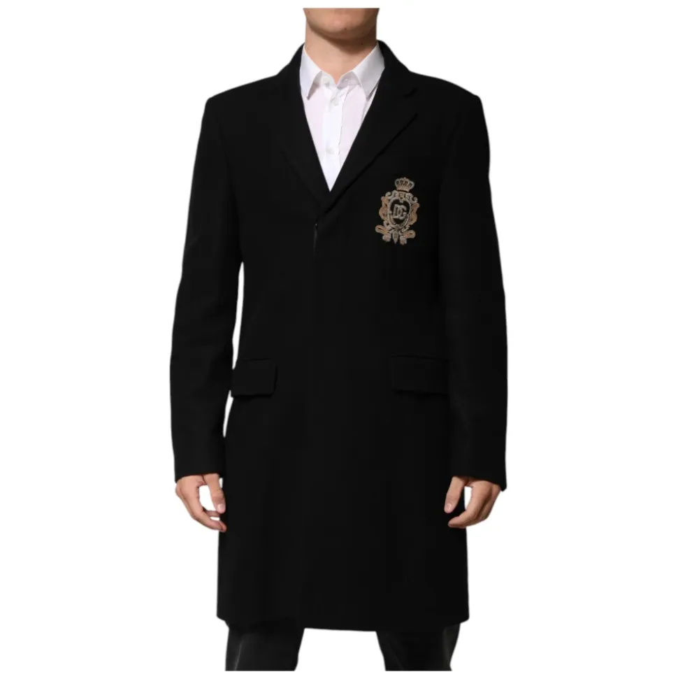 Blazer Single-Breasted con Parche Heráldico