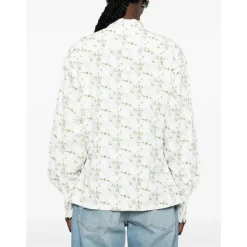 Blusa con cuello volante