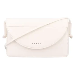 Bolso Bandolera Blanco Diseño Media Luna