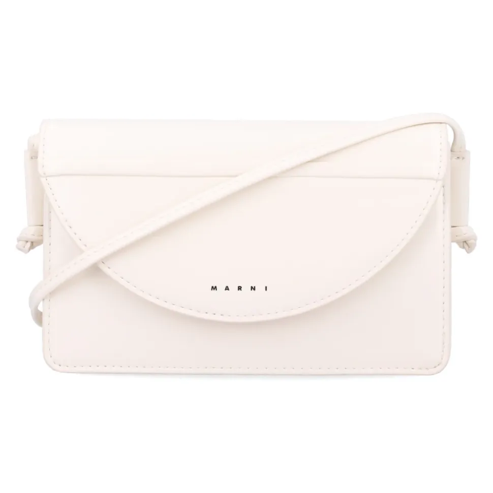 Bolso Bandolera Blanco Diseño Media Luna