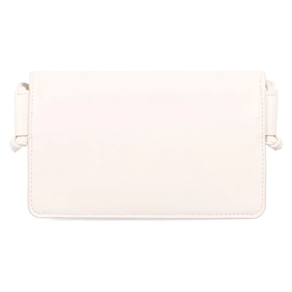 Bolso Bandolera Blanco Diseño Media Luna