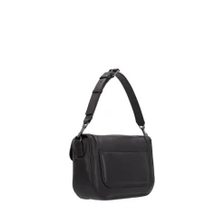 Bolso bandolera de cuero con logo V