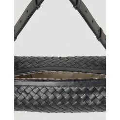 Bolso Bandolera Intrecciato con Cremallera Superior