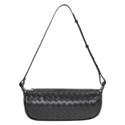 Bolso Bandolera Intrecciato con Cremallera Superior