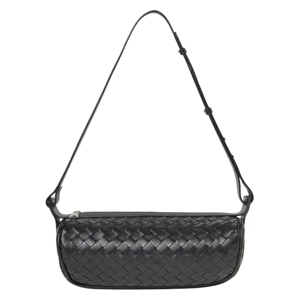 Bolso Bandolera Intrecciato con Cremallera Superior