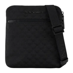 Bolso bandolera Jacquard Aquila con logo metálico