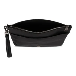 Bolso Clutch de Cuero con Logotipo