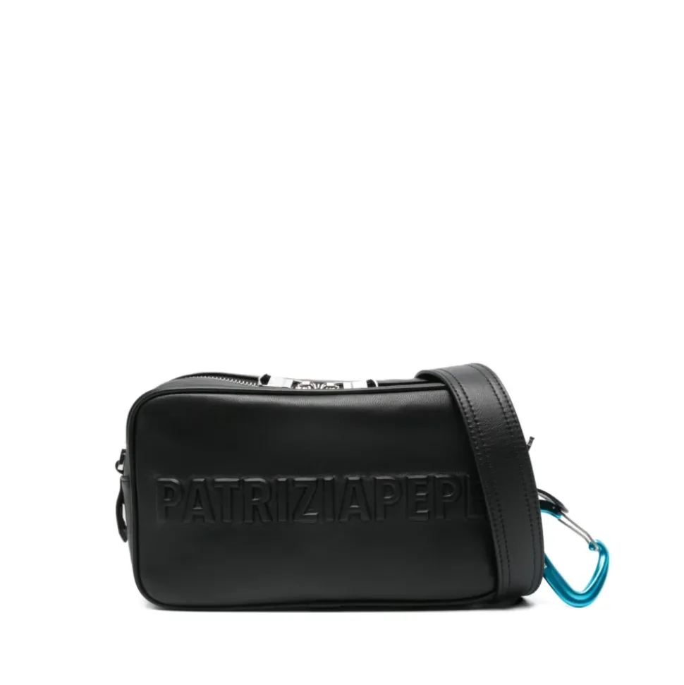 Bolso Cruzado con Logo en Relieve