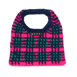 Bolso de Cuadros de Crochet Wooly