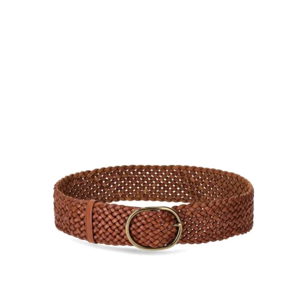 Bolso de cuero tejido